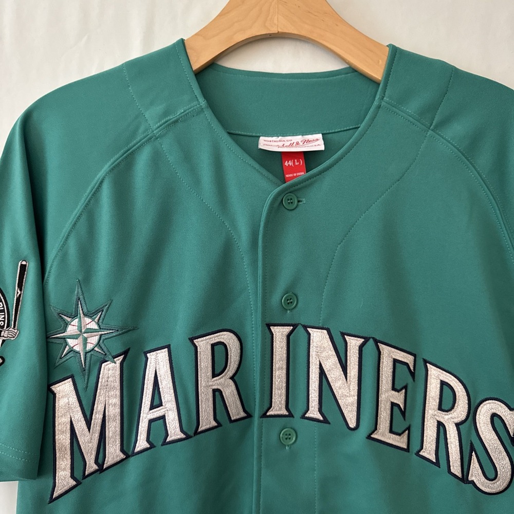 Mitchell & Ness Mariners Ichiro Suzuki 51 Green Baseball Jersey 44L Limited NWOT